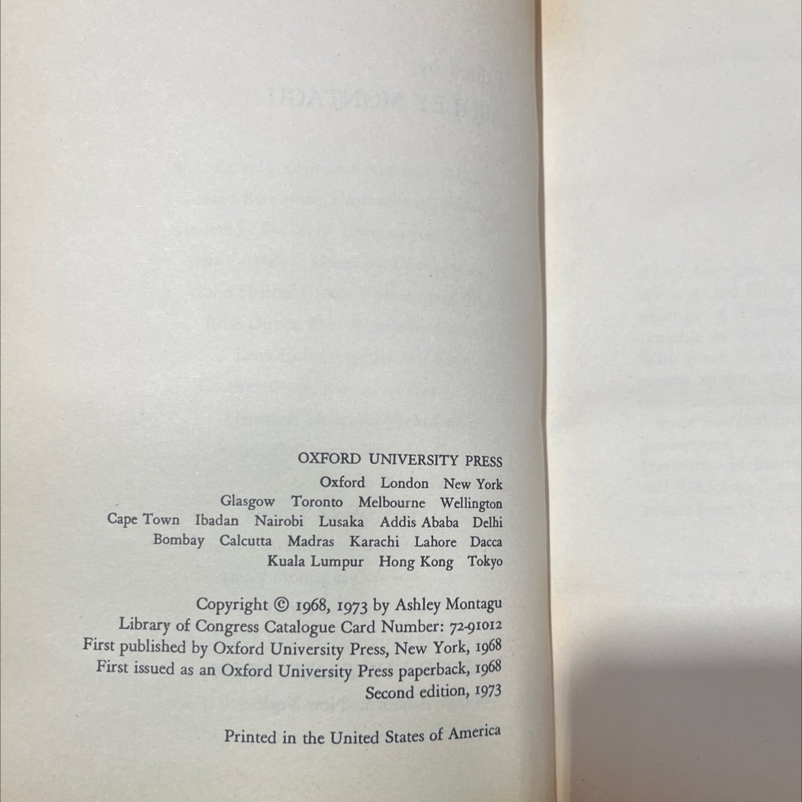 man and aggression book, by ashley montagu, 1973 Paperback image 3