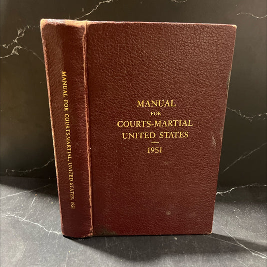 manual for courts-martial united states book, by unknown, 1951 Hardcover image 1