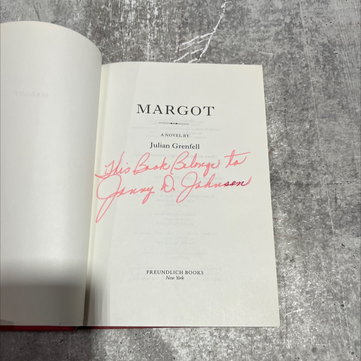 margot book, by julian grenfell, 1984 Hardcover image 2