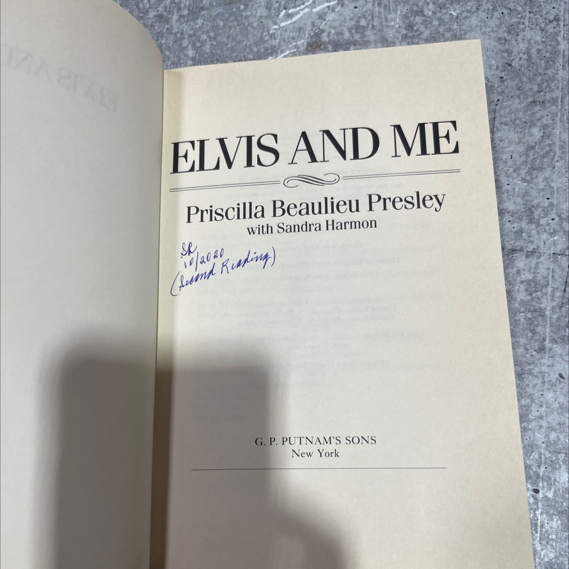 maria elvis and me book, by priscilla beaulieu presley with sandra harmon, 2020 Hardcover image 2