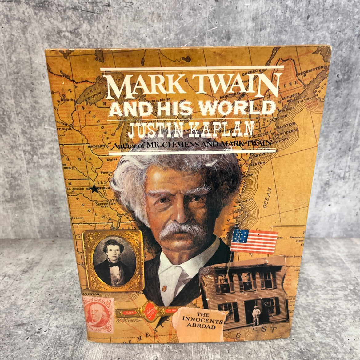 mark twain and his world book, by justin kaplan, 1974 Hardcover image 1