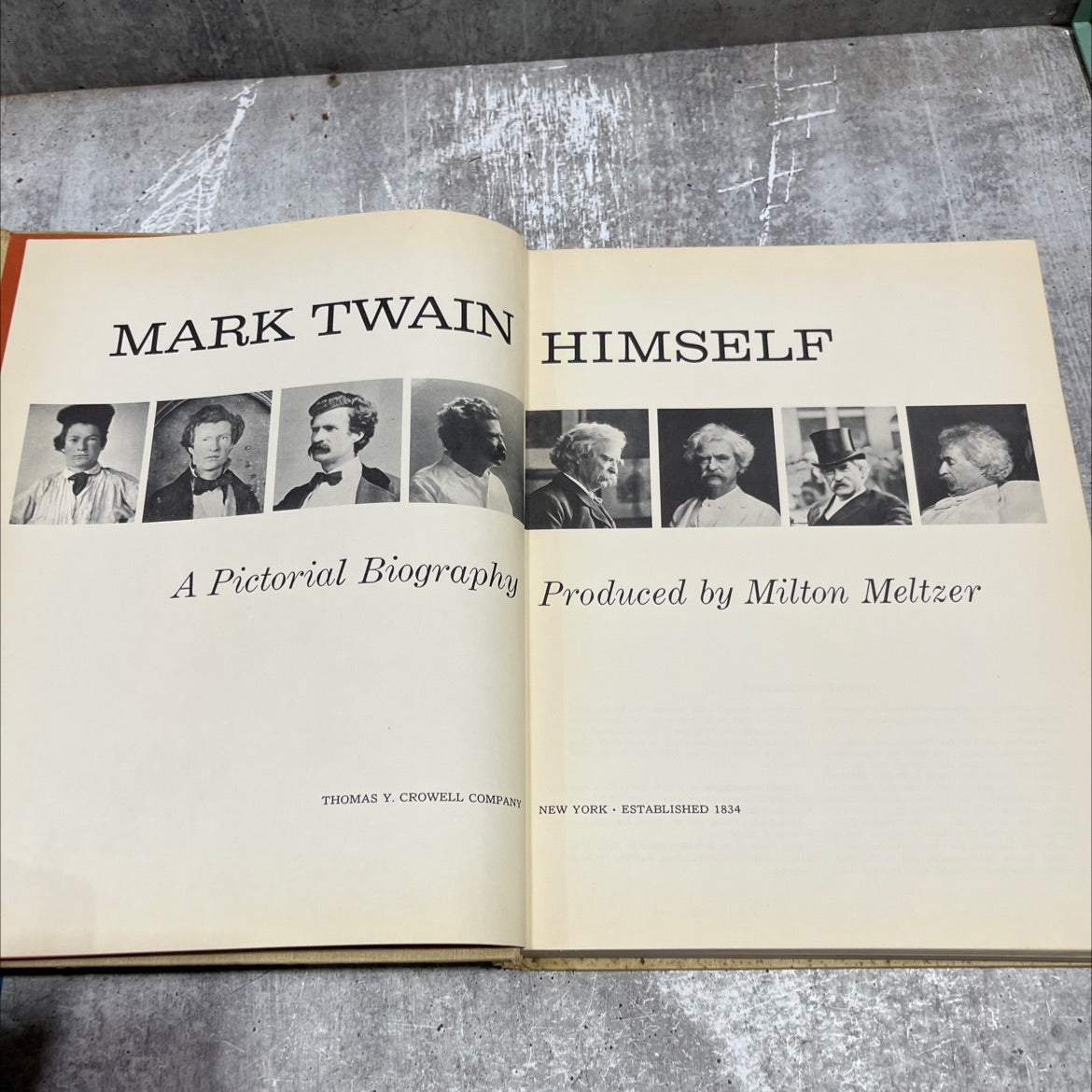 mark twain himself a pictorial biography book, by milton meltzer, 1960 Hardcover image 2