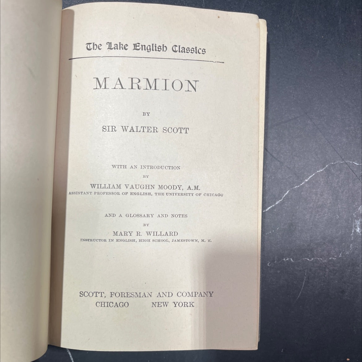 marmion book, by sir walter scott, 1899 Hardcover image 2