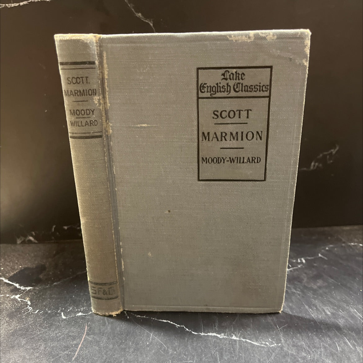 marmion book, by sir walter scott, 1899 Hardcover image 1