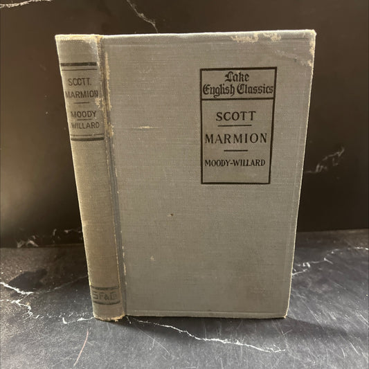 marmion book, by sir walter scott, 1899 Hardcover image 1