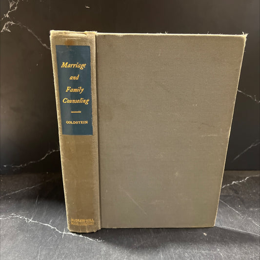 marriage and family counseling book, by sidney e. goldstein, 1945 Hardcover image 1