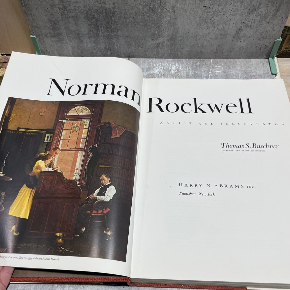 marriage licenses book, by norman rockwell, 1970 Hardcover image 2