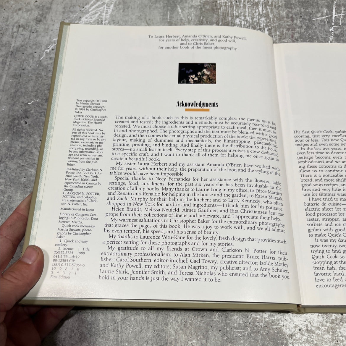 martha stewart's quick cook menus fifty-two meals you can make in under an hour book, by martha stewart, 1988 Hardcover image 3