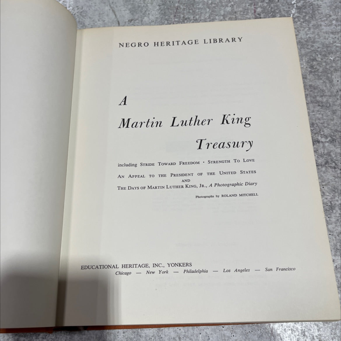 martin luther king treasury book, by martin luther king, jr., 1964 Hardcover image 2