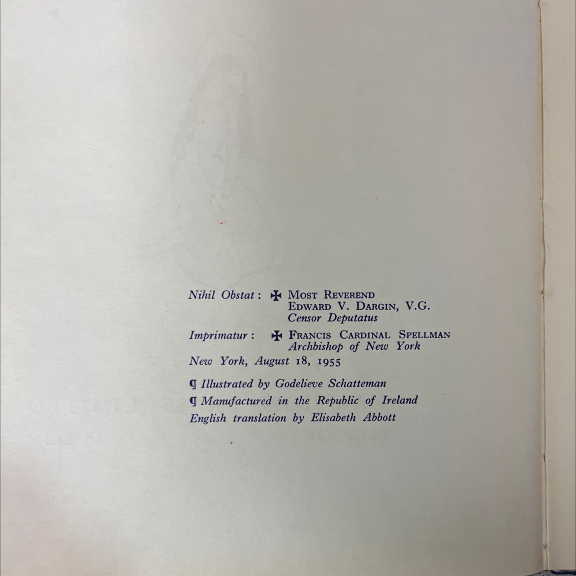 mary is our mother the life of our blessed lord's mother told for children book, by f. r. boschvogel, 1955 Hardcover, image 3