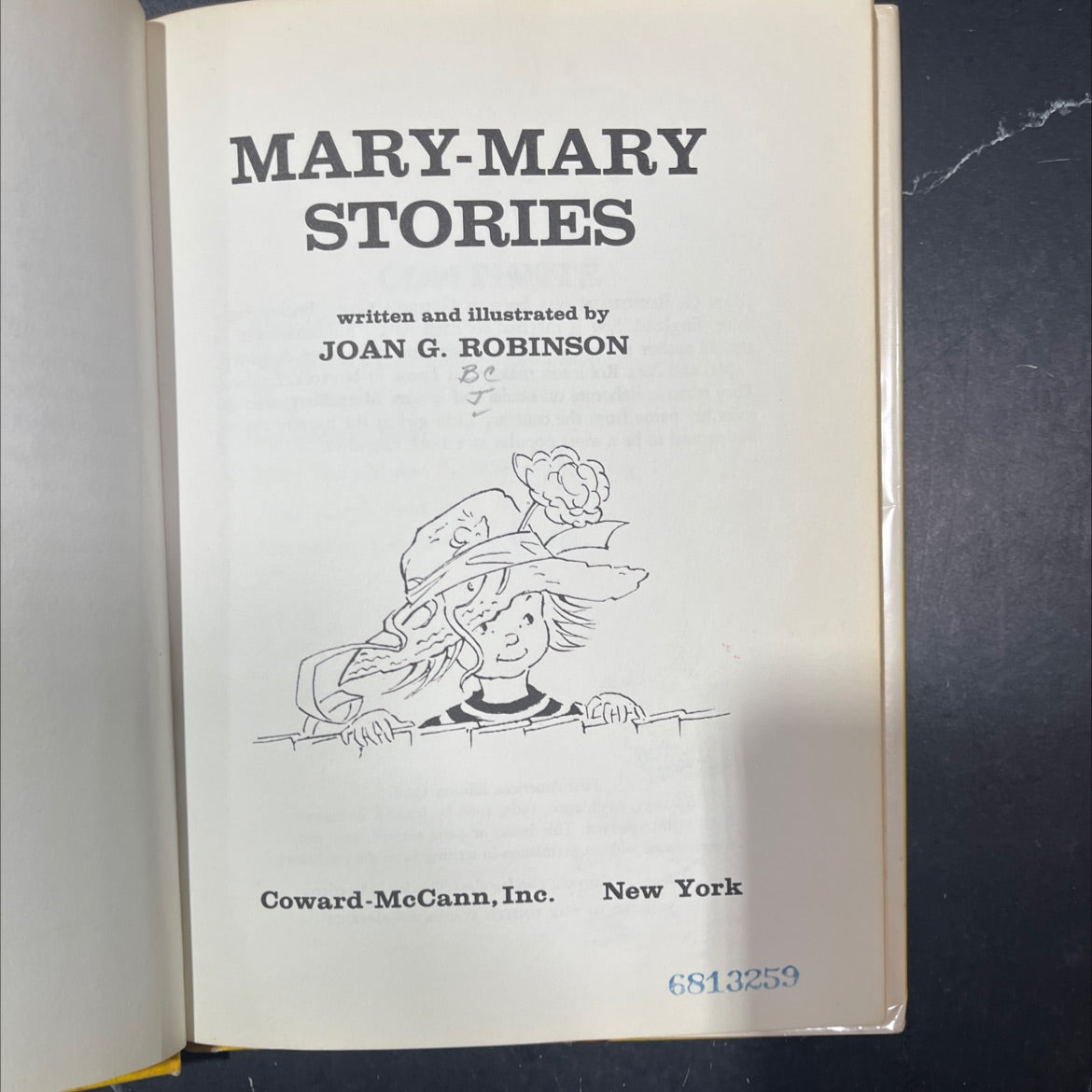 mary-mary stories book, by joan g. robinson, 1968 Hardcover image 2