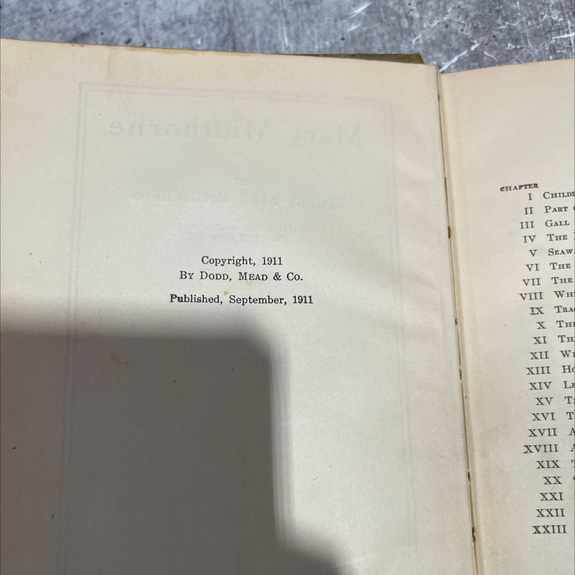 mary midthorne book, by george barr mccutcheon, 1911 Hardcover image 3