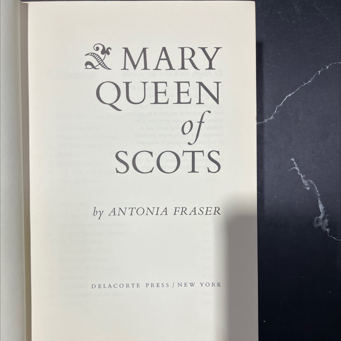 mary queen of scots book, by antonia fraser, 1969 Hardcover image 2