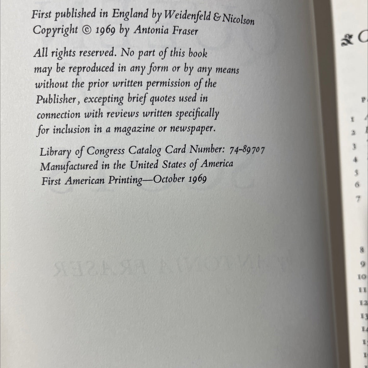 mary queen of scots book, by antonia fraser, 1969 Hardcover image 3