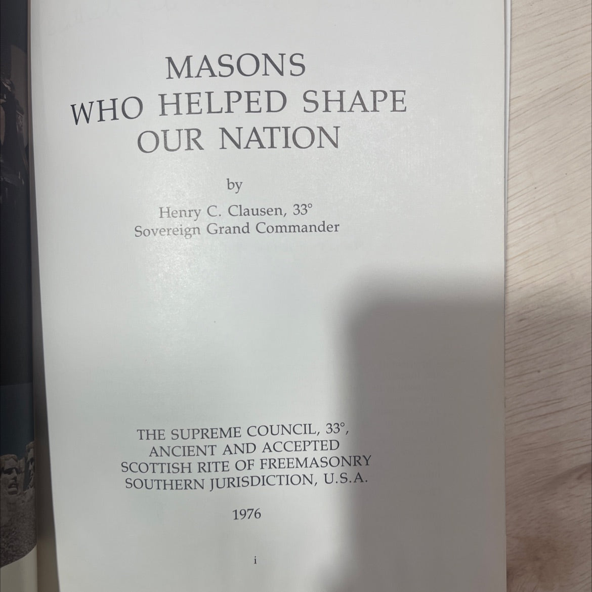 masons who helped shape our nation book, by Henry C. Clausen, 1981 Hardcover, Vintage, Heavily Used image 2
