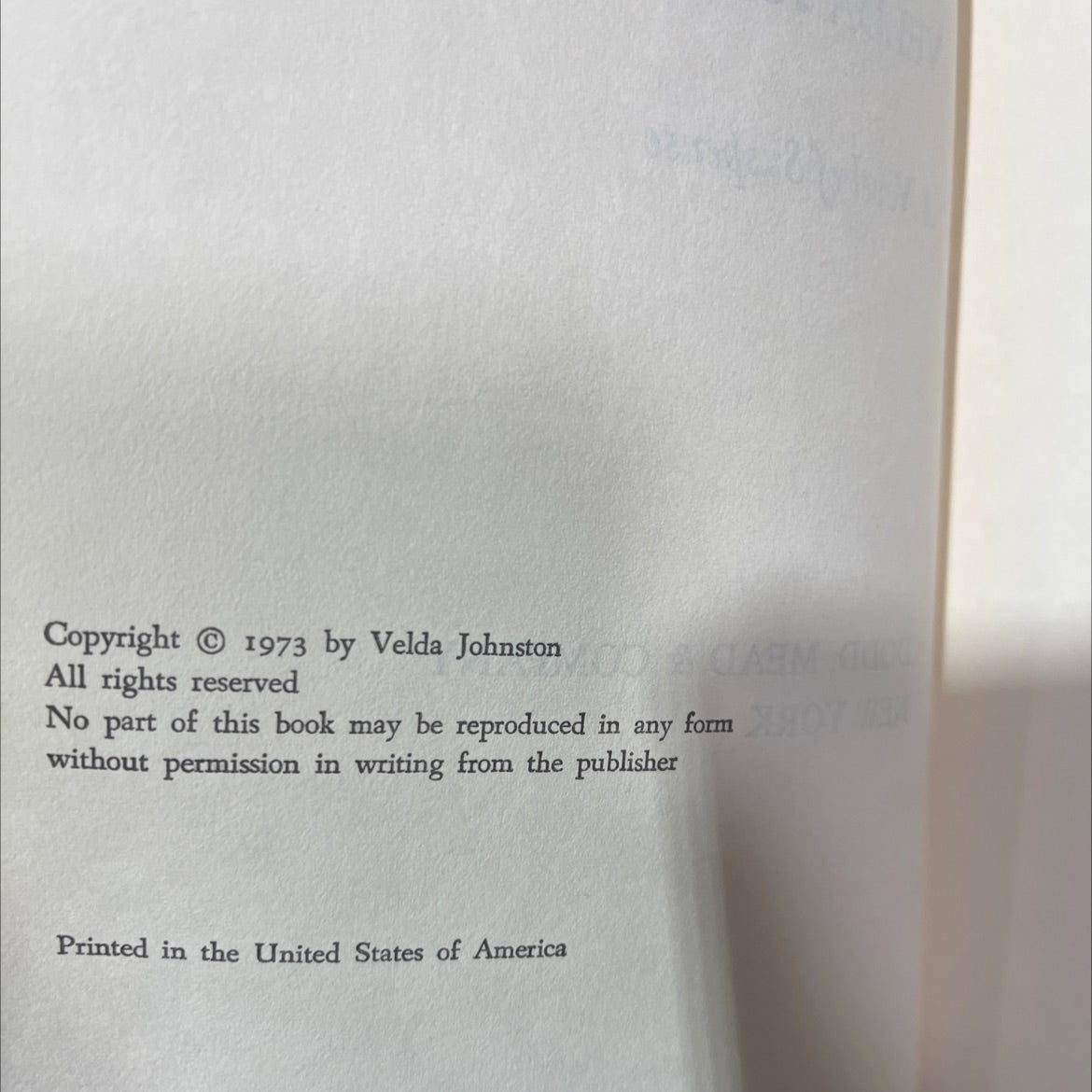 masquerade in venice book, by velda johnston, 1973 Hardcover image 3