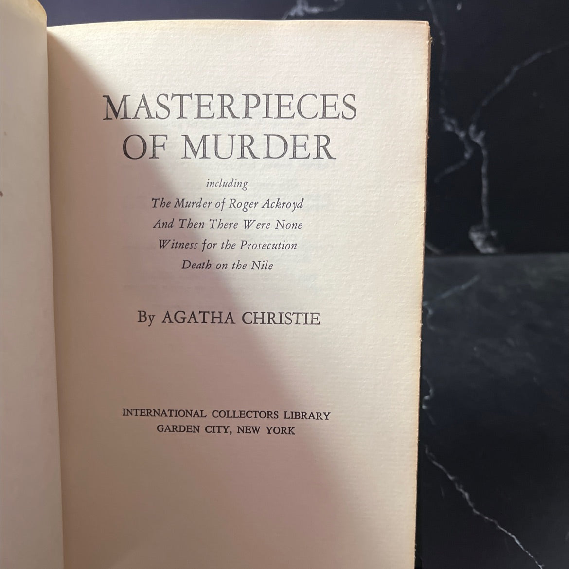 masterpieces of murder book, by agatha christie, 1977 Hardcover image 2