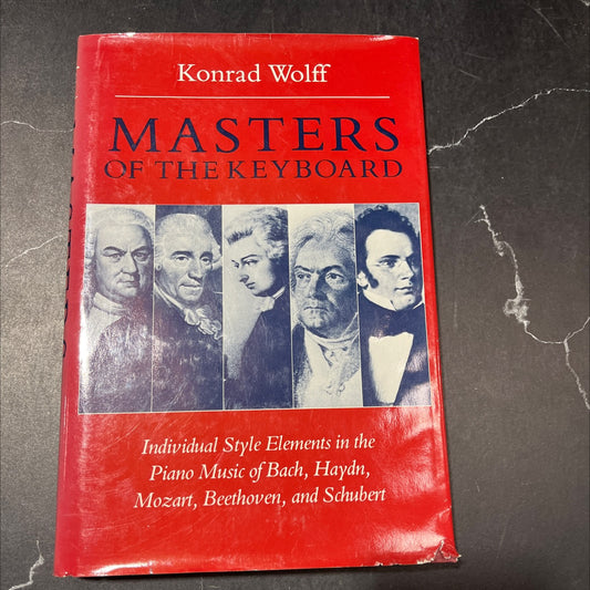 masters of the keyboard book, by Konrad Wolff, 1983 Hardcover image 1