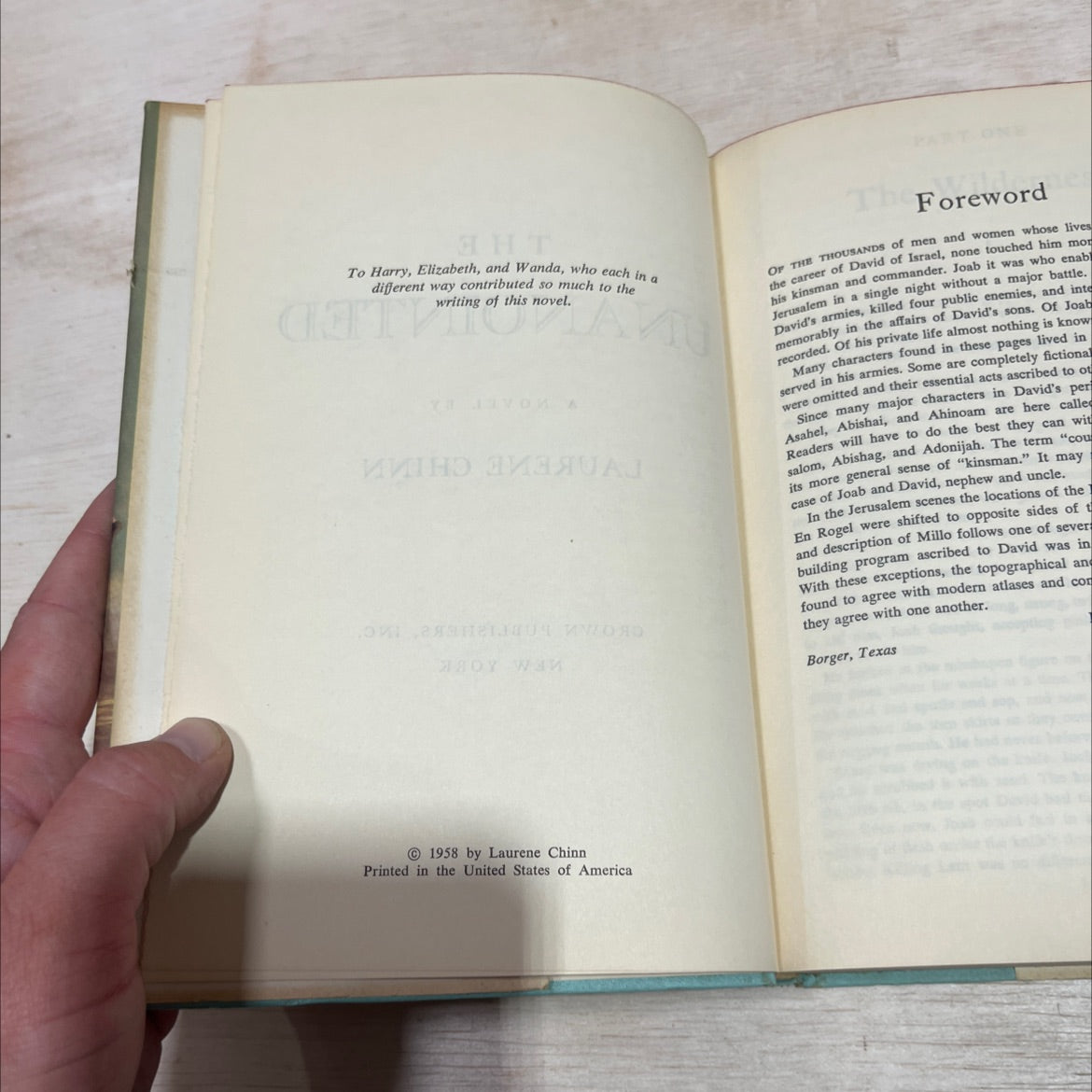 mave sht the unanointed book, by laurene chinn, 1958 Hardcover image 3