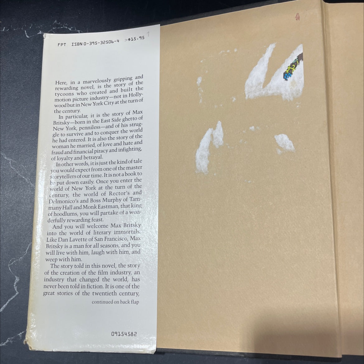 max book, by Howard Fast, 1982 Hardcover image 4