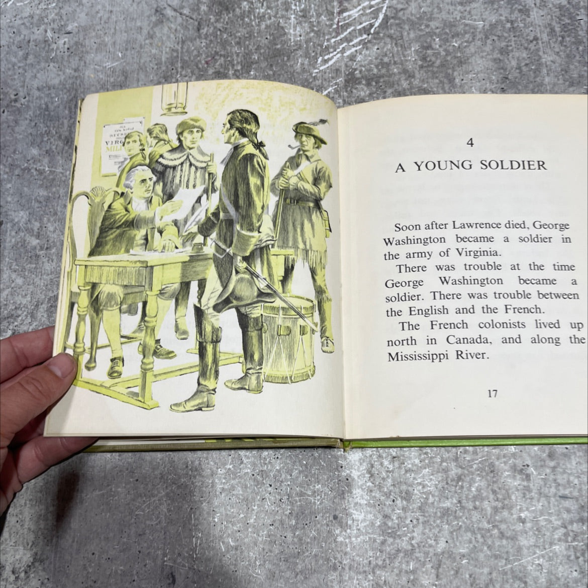 meet george washington book, by joan heilbroner, 1964 Hardcover image 4