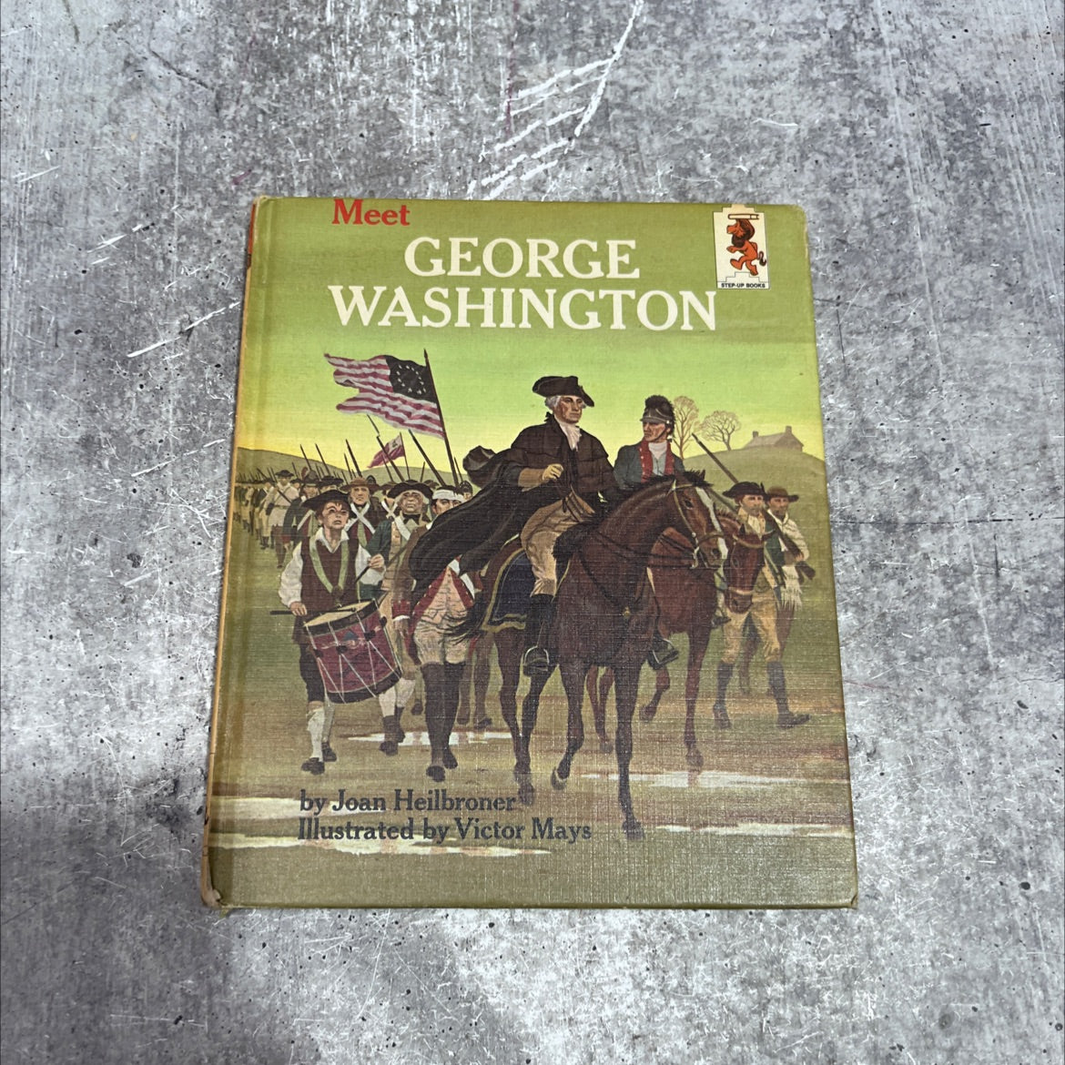 meet george washington book, by joan heilbroner, 1964 Hardcover image 1