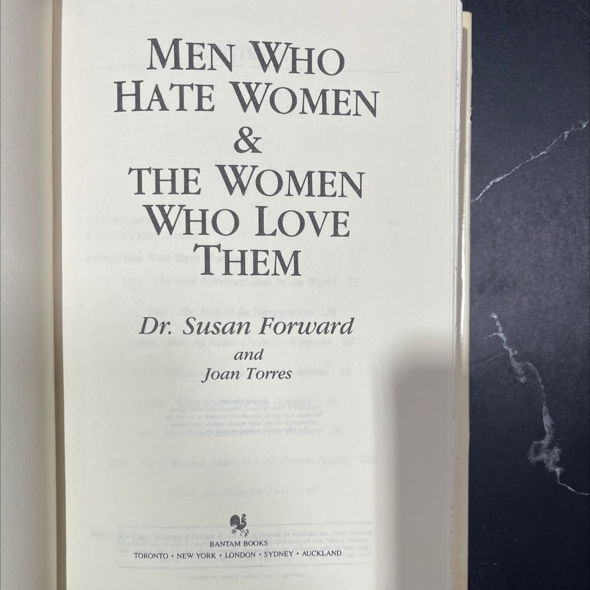 men who hate women & the women who love them book, by Dr. Susan Forward and Joan Torres, 1986 Hardcover image 2