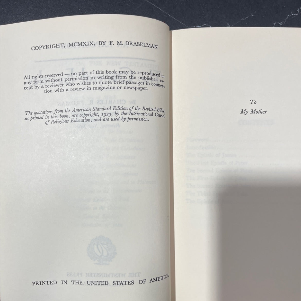 ment mamizaan exposition the general epistles book, by charles r. erdman, 1919 Hardcover image 3