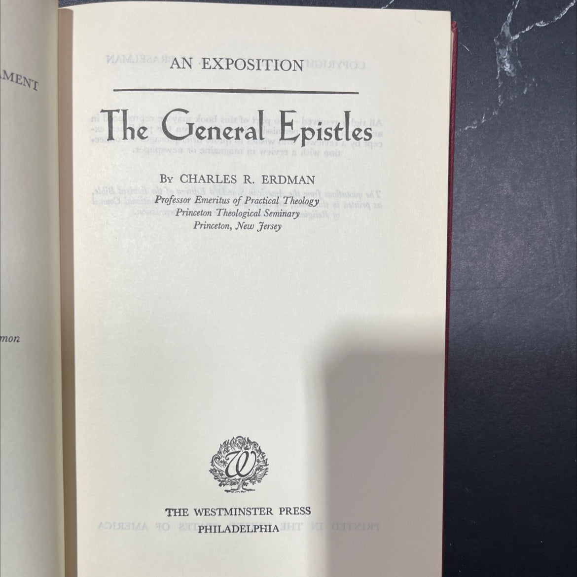 ment mamizaan exposition the general epistles book, by charles r. erdman, 1919 Hardcover image 2
