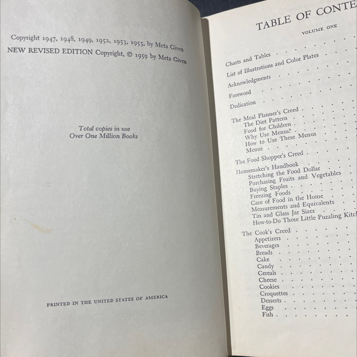 meta given's modern encyclopedia of cooking book, by Meta Given, 1959 Hardcover image 3