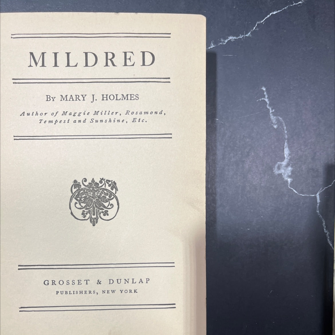 mildred book, by mary j. holmes, 1970 Hardcover image 3