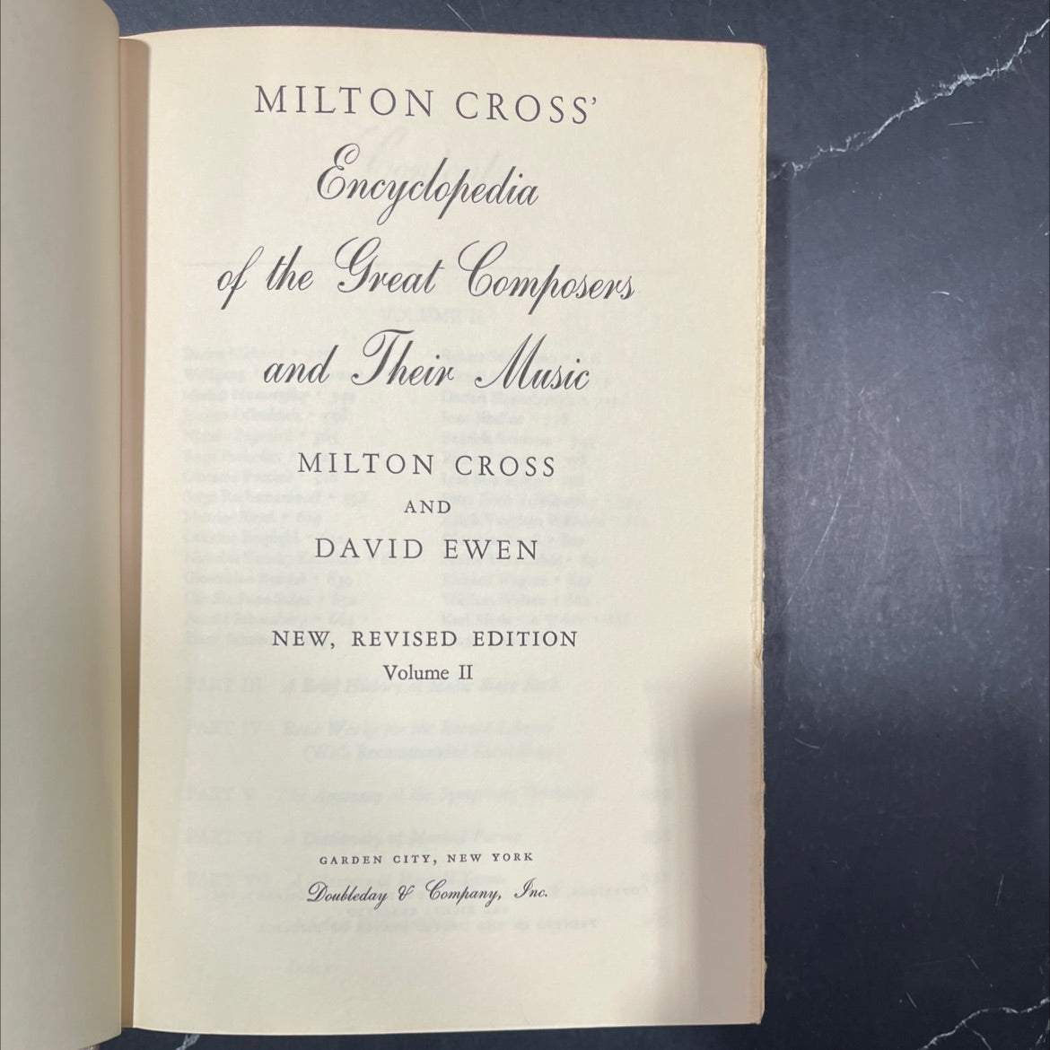 milton cross' encyclopedia of the great composers and their music book, by milton cross and david ewen, 1962 Hardcover image 2
