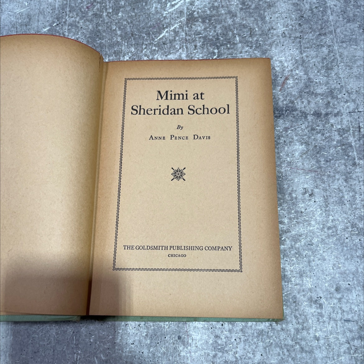 mimi at sheridan school book, by anne pence davis, 1935 Hardcover image 2