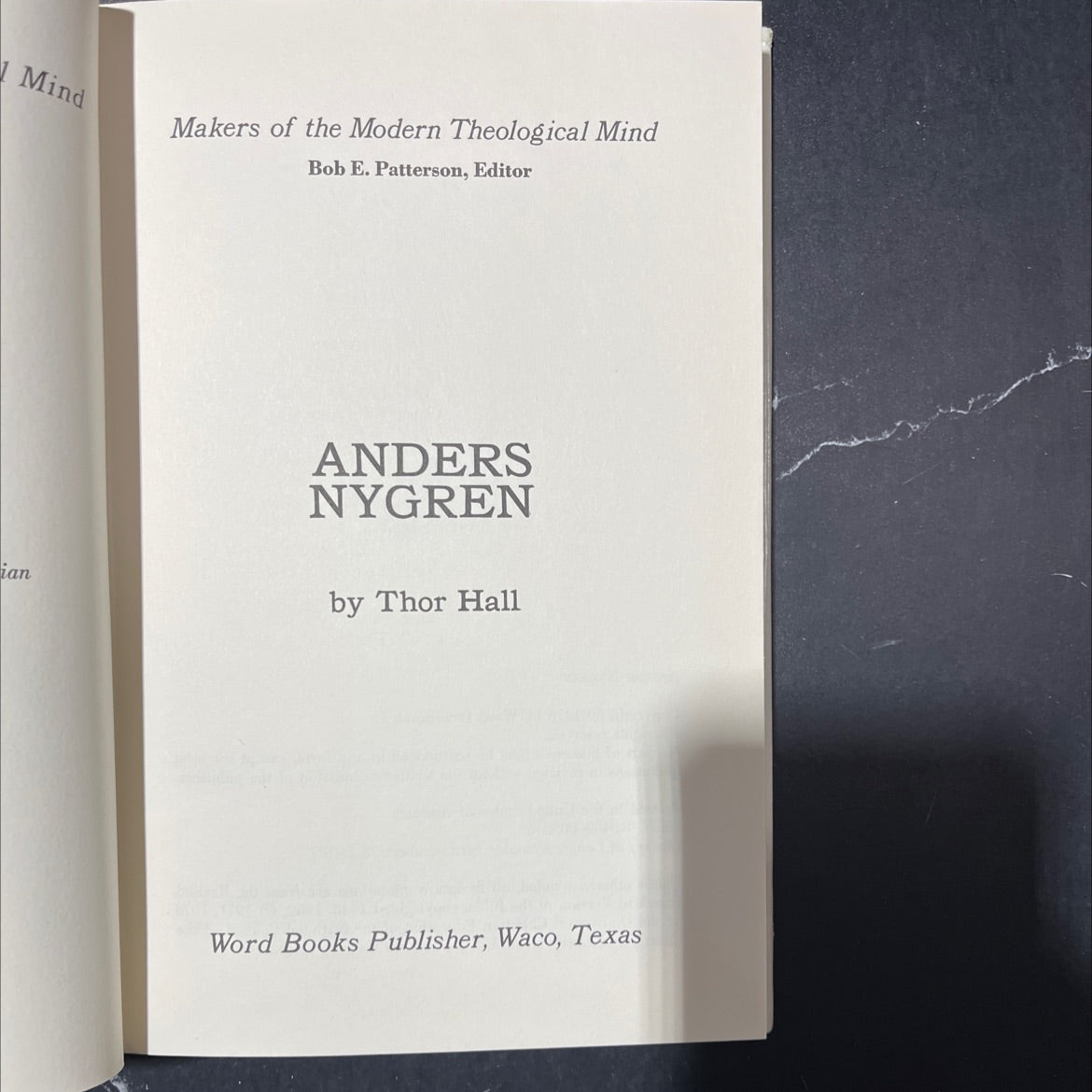 mind makers of the modern theological mind book, by bob e. patterson, 1978 Hardcover image 2