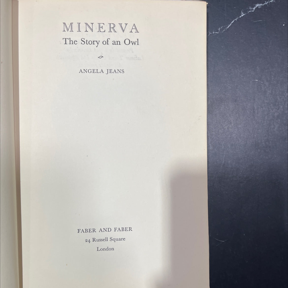 minerva the story of an owl book, by angela jeans, 1956 Hardcover image 2