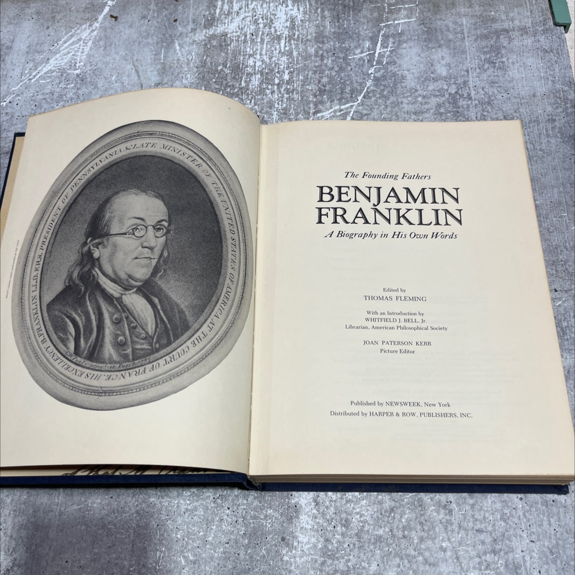 minister the founding fathers benjamin franklin a biography in his own words book, by unknown, 1972 Hardcover image 2