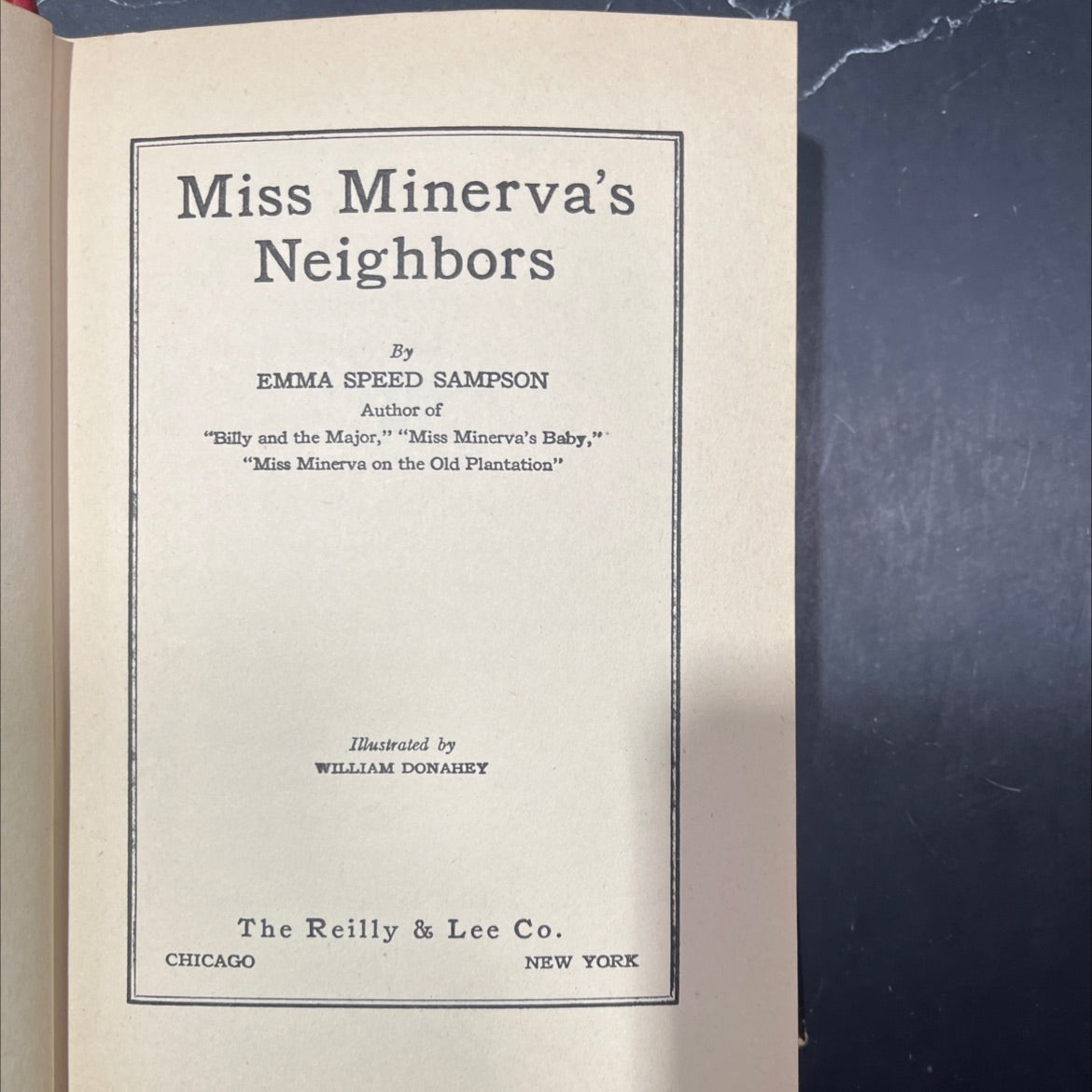 miss minerva's neighbors book, by emma speed sampson, 1929 Hardcover image 2