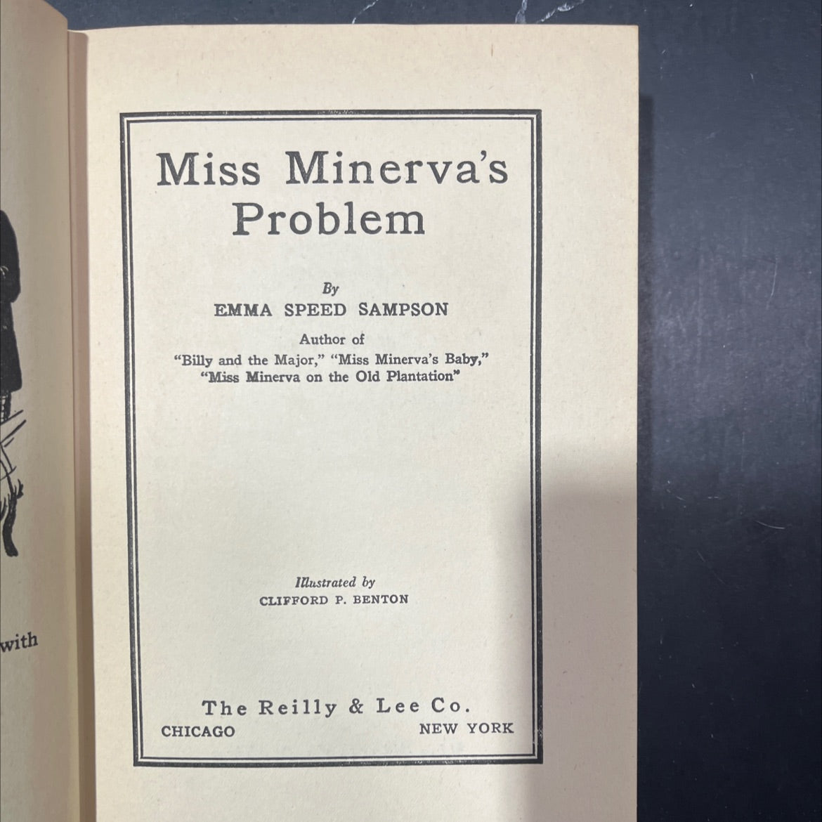 miss minerva's problem book, by emma speed sampson, 1936 Hardcover, Antique image 2