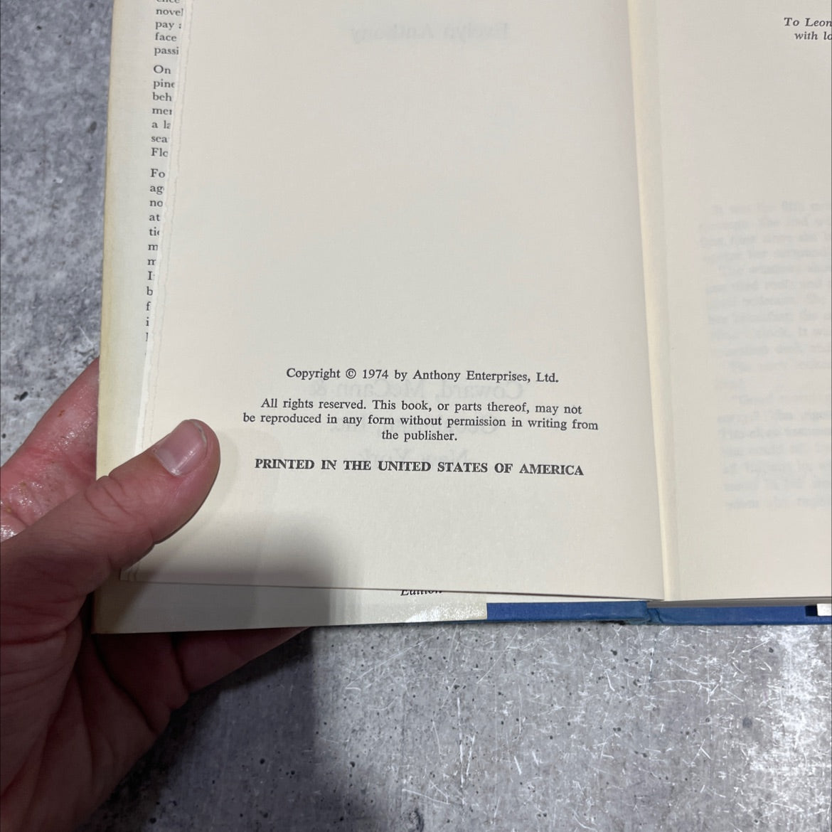 mission to malaspiga book, by evelyn anthony, 1974 Hardcover image 3