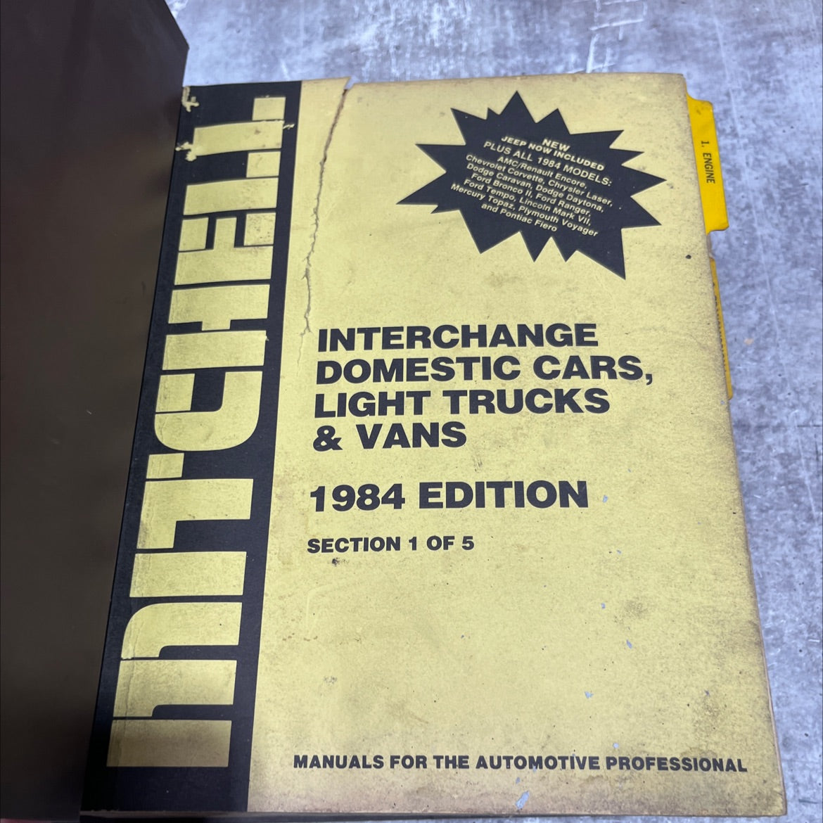mitchell interchange domestic cars, light trucks & vans 1984 edition book, by mitchell manuals, inc., 1984 Hardcover image 2