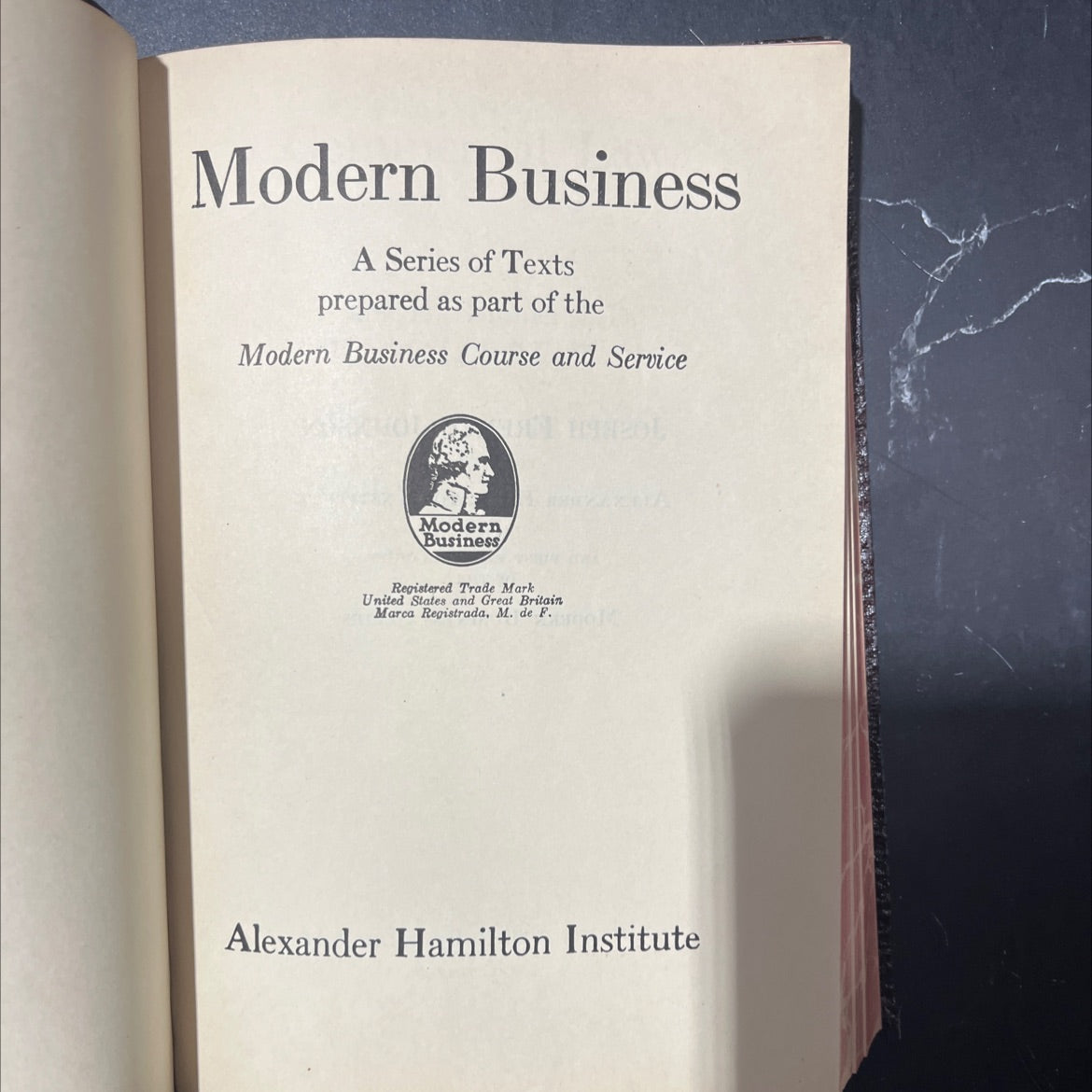 modern business a series of texts prepared as part of the modern business course and service book, by joseph french image 2