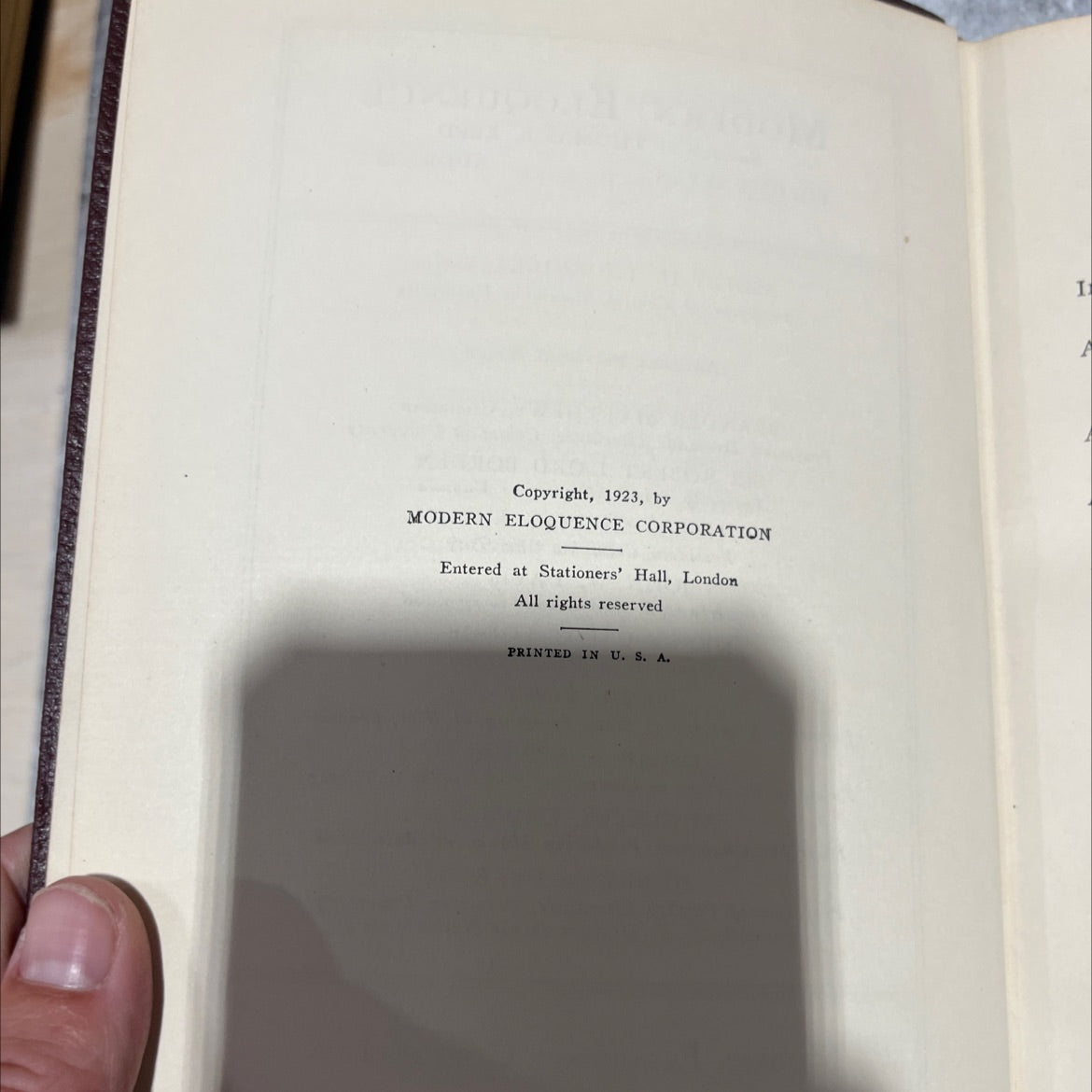 modern eloquence founded by thomas b. reed volume seven addresses book, by unknown, 1923 Hardcover image 3