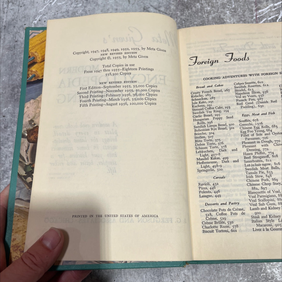 modern encyclopedia of cooking book, by Meta Given, 1955 Hardcover image 3