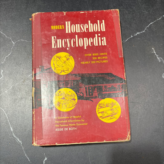 modern household encyclopedia book, by jessie de both, 1954 Hardcover image 1