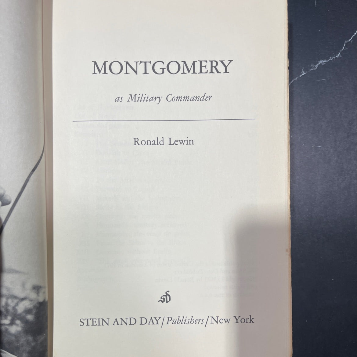 montgomery as military commander book, by ronald lewin, 1971 Hardcover image 2