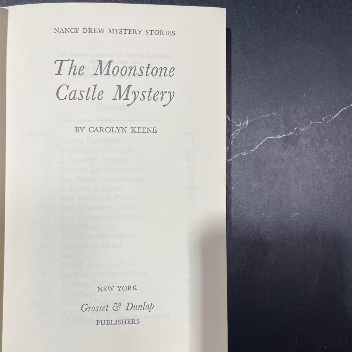 moonstone castle mystery book, by carolyn keene, 1963 Hardcover image 2