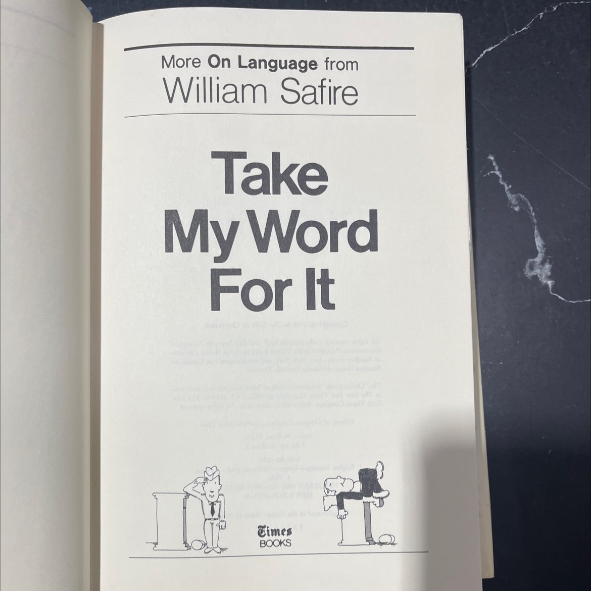 more on language book, by william safire, 1986 Hardcover image 2