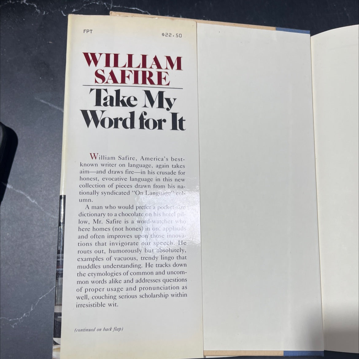 more on language book, by william safire, 1986 Hardcover image 4