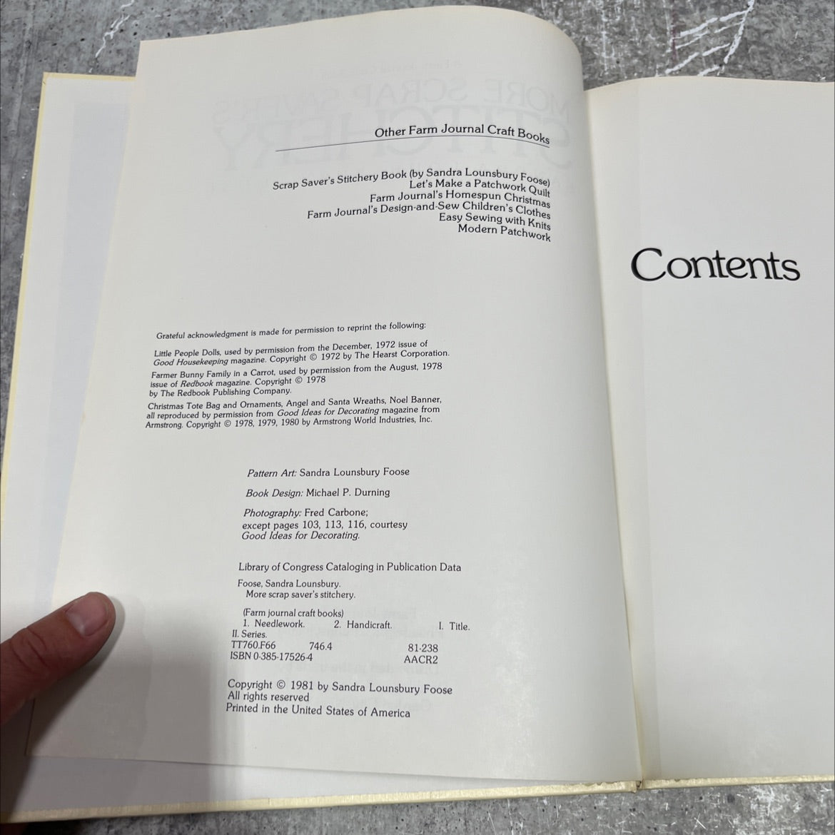 more scrap saver's stitchery book, by sandra lounsbury foose, 1981 Hardcover image 3