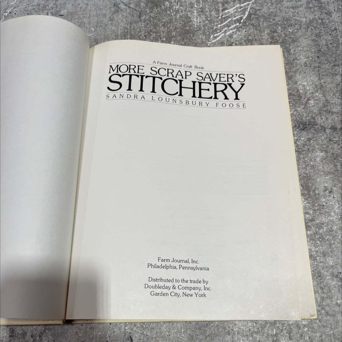 more scrap saver's stitchery book, by sandra lounsbury foose, 1981 Hardcover image 2